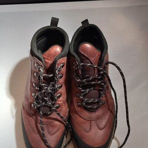 Timberland Youth Boys Hiking Trail Leather Boots Brown Size 4 Youth